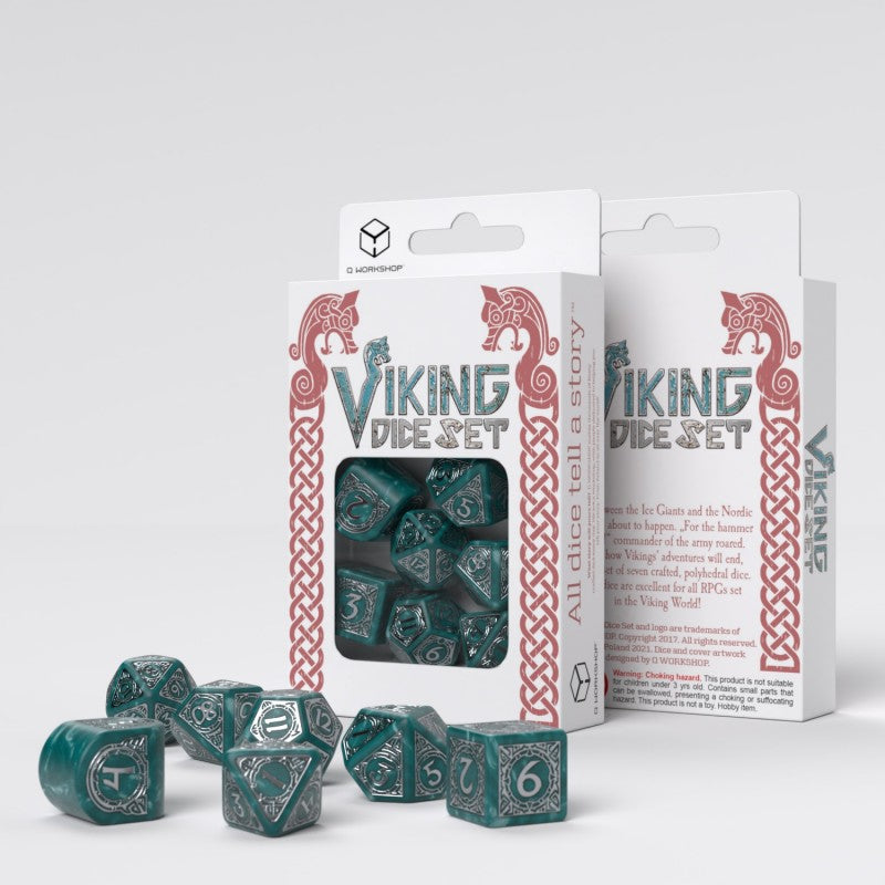 Viking Modern Dice Set: Mjolnir - Q-Workshop, uk dice store