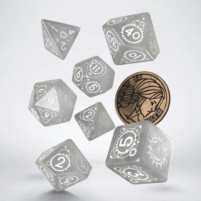 Witcher Ciri Lady space and time, D&D dice set Q-Workshop