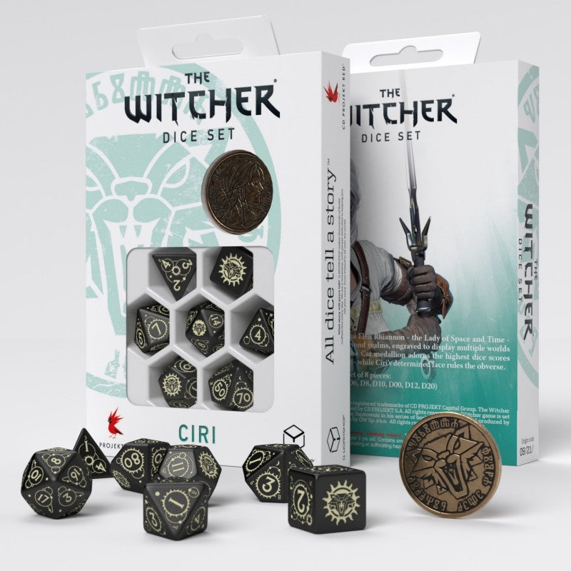 The Witcher Dice Set. Ciri - The Zireael D&D dice set, uk dice store