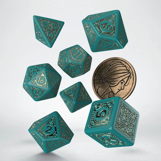 The Witcher Dice Set. Triss - The Beautiful Healer, uk dice store, Triss dice set