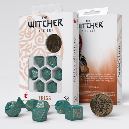 The Witcher Dice Set. Triss - The Beautiful Healer, uk dice store, Witcher dice set